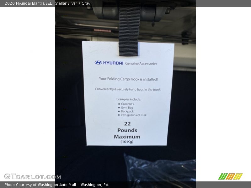 Stellar Silver / Gray 2020 Hyundai Elantra SEL