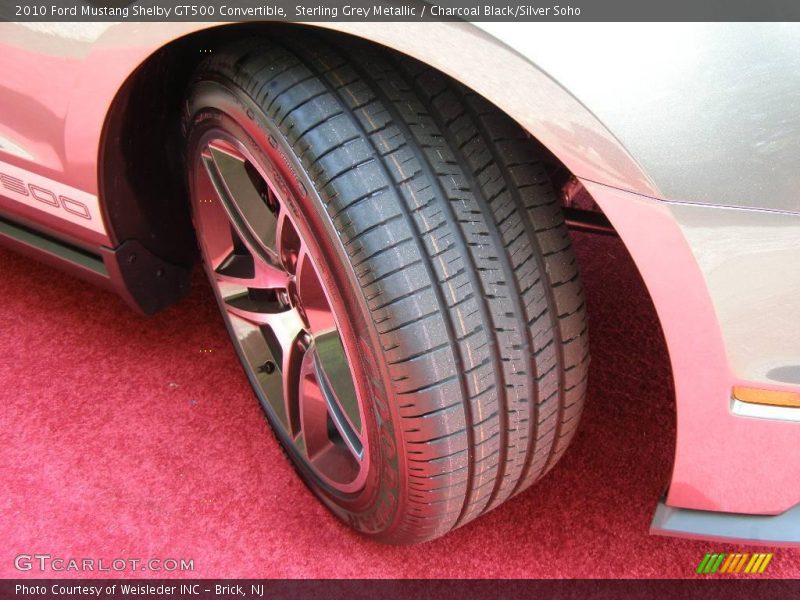 Sterling Grey Metallic / Charcoal Black/Silver Soho 2010 Ford Mustang Shelby GT500 Convertible