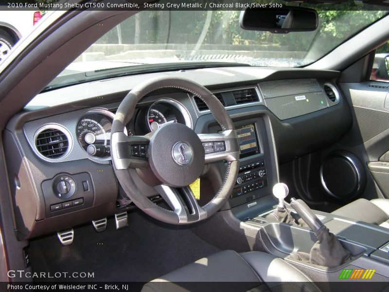 Sterling Grey Metallic / Charcoal Black/Silver Soho 2010 Ford Mustang Shelby GT500 Convertible