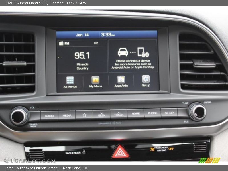 Phantom Black / Gray 2020 Hyundai Elantra SEL