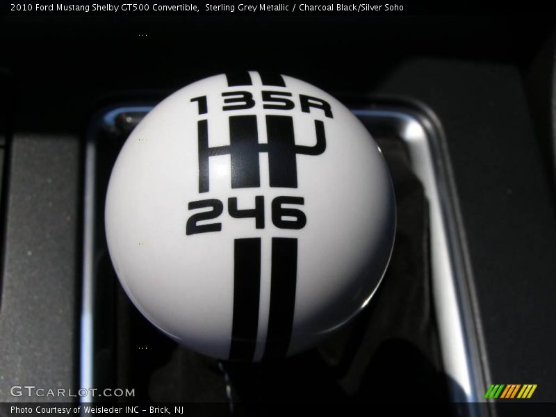 Sterling Grey Metallic / Charcoal Black/Silver Soho 2010 Ford Mustang Shelby GT500 Convertible
