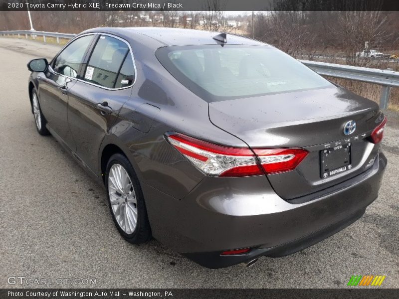 Predawn Gray Mica / Black 2020 Toyota Camry Hybrid XLE