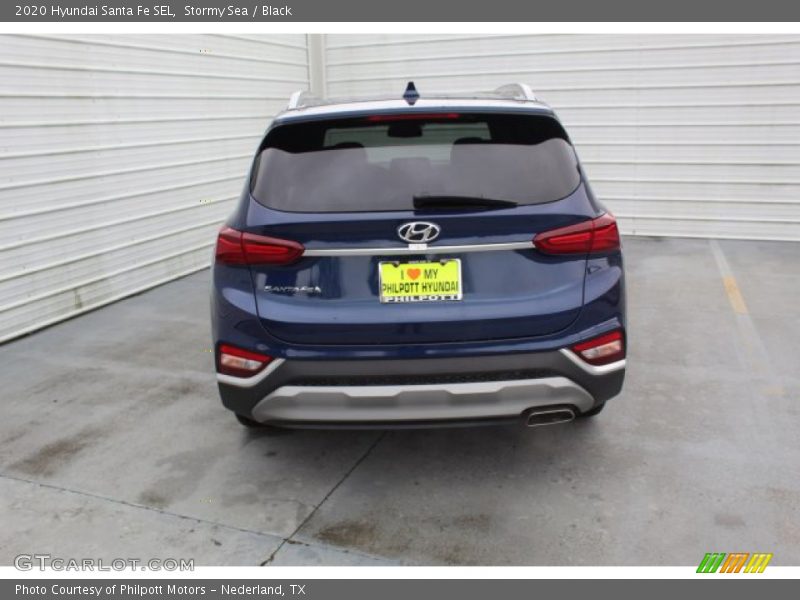 Stormy Sea / Black 2020 Hyundai Santa Fe SEL