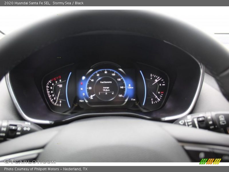 Stormy Sea / Black 2020 Hyundai Santa Fe SEL