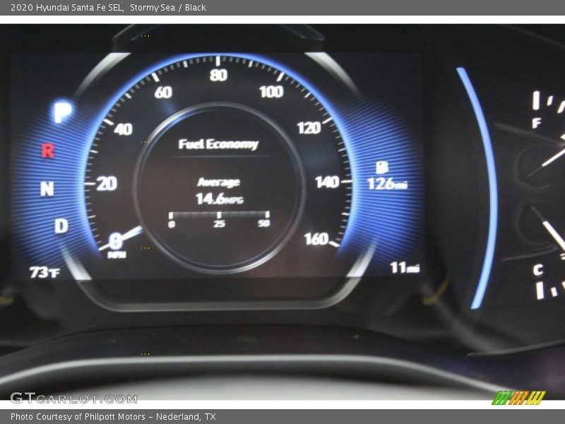 Stormy Sea / Black 2020 Hyundai Santa Fe SEL
