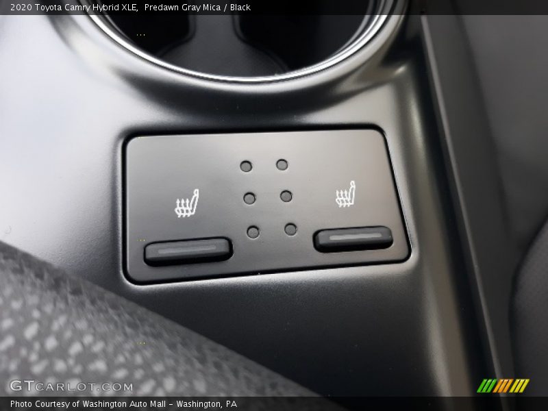 Predawn Gray Mica / Black 2020 Toyota Camry Hybrid XLE