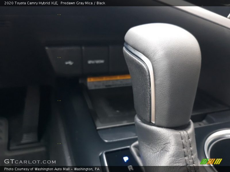 Predawn Gray Mica / Black 2020 Toyota Camry Hybrid XLE