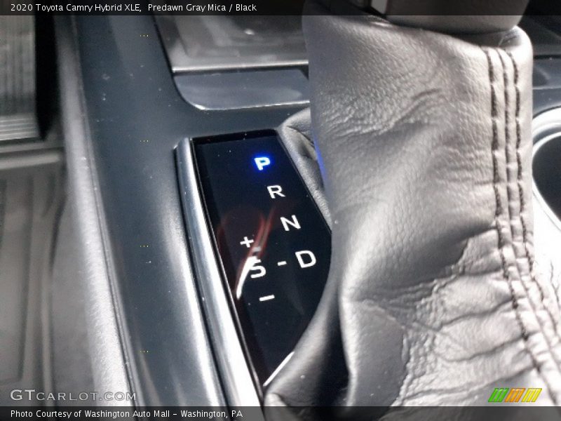 Predawn Gray Mica / Black 2020 Toyota Camry Hybrid XLE