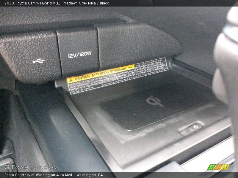 Predawn Gray Mica / Black 2020 Toyota Camry Hybrid XLE