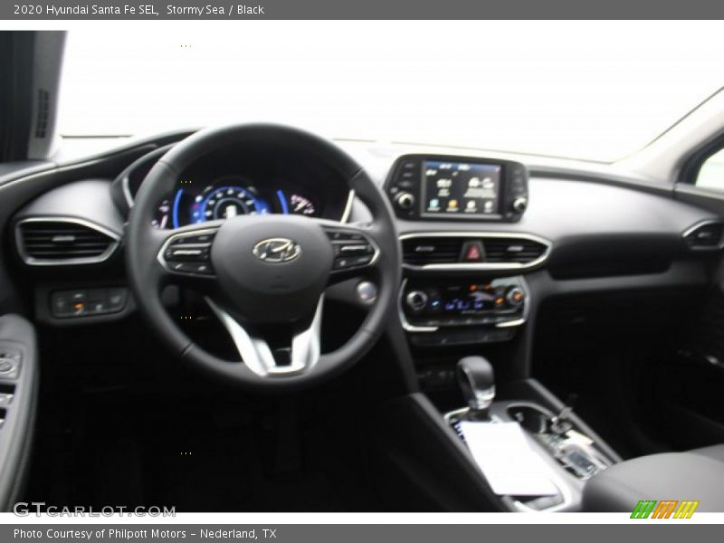 Stormy Sea / Black 2020 Hyundai Santa Fe SEL