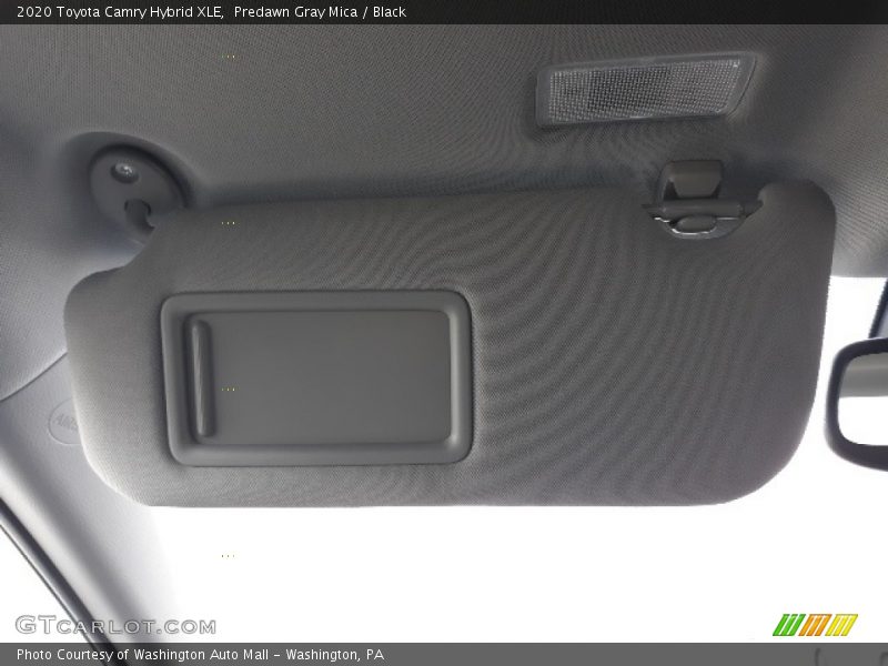 Predawn Gray Mica / Black 2020 Toyota Camry Hybrid XLE