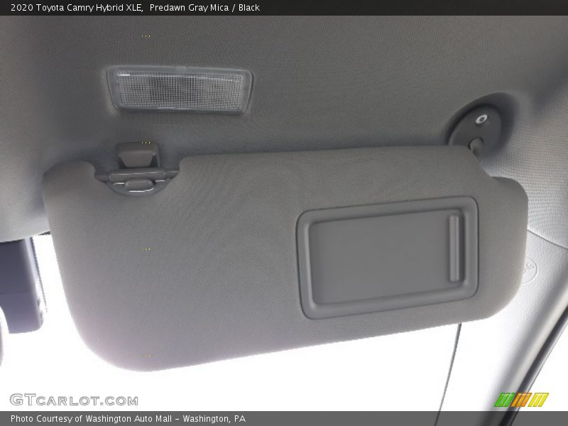 Predawn Gray Mica / Black 2020 Toyota Camry Hybrid XLE