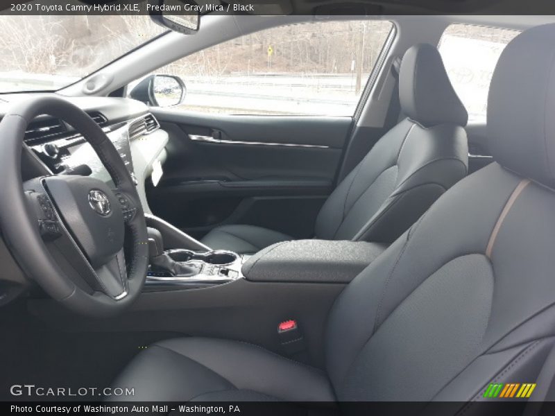Predawn Gray Mica / Black 2020 Toyota Camry Hybrid XLE