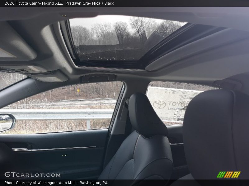 Predawn Gray Mica / Black 2020 Toyota Camry Hybrid XLE