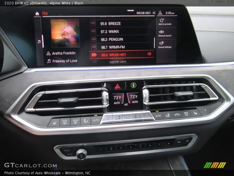 Alpine White / Black 2020 BMW X5 xDrive40i