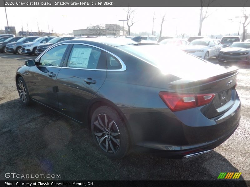 Shadow Gray Metallic / Jet Black 2020 Chevrolet Malibu RS