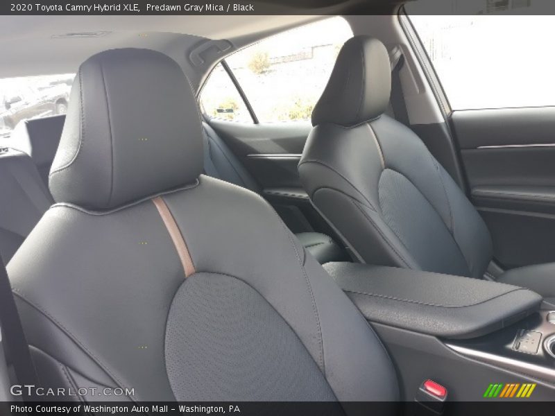 Predawn Gray Mica / Black 2020 Toyota Camry Hybrid XLE