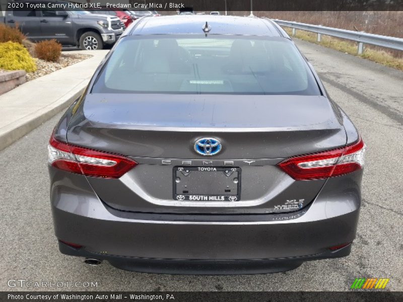Predawn Gray Mica / Black 2020 Toyota Camry Hybrid XLE