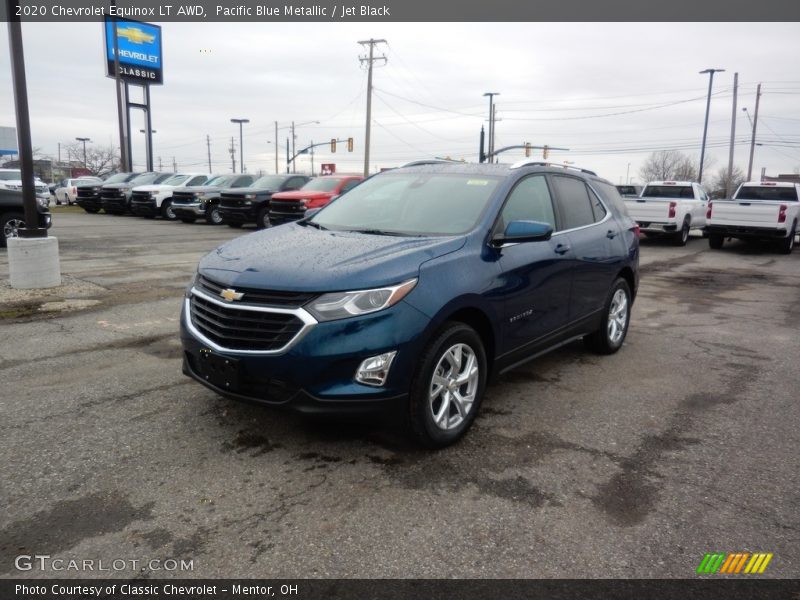 Pacific Blue Metallic / Jet Black 2020 Chevrolet Equinox LT AWD