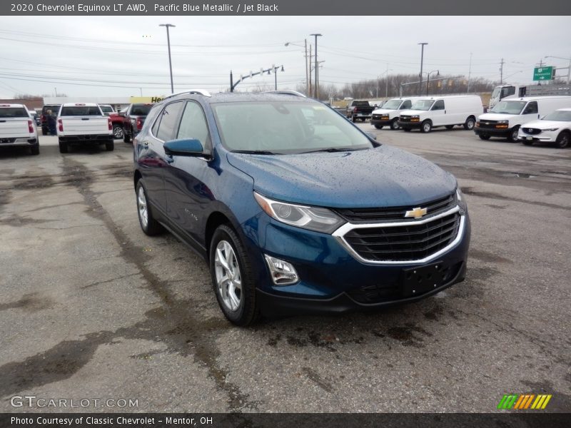 Pacific Blue Metallic / Jet Black 2020 Chevrolet Equinox LT AWD
