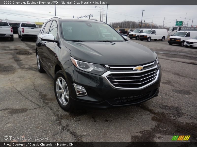 Nightfall Gray Metallic / Jet Black 2020 Chevrolet Equinox Premier AWD