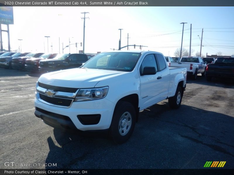 Summit White / Ash Gray/Jet Black 2020 Chevrolet Colorado WT Extended Cab 4x4