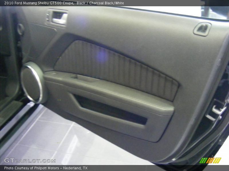 Black / Charcoal Black/White 2010 Ford Mustang Shelby GT500 Coupe