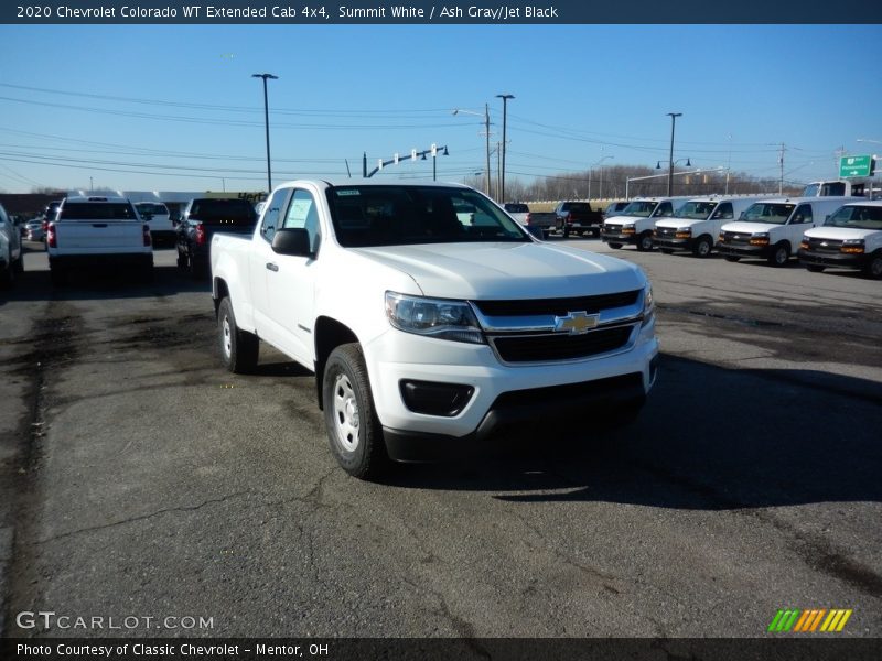 Summit White / Ash Gray/Jet Black 2020 Chevrolet Colorado WT Extended Cab 4x4