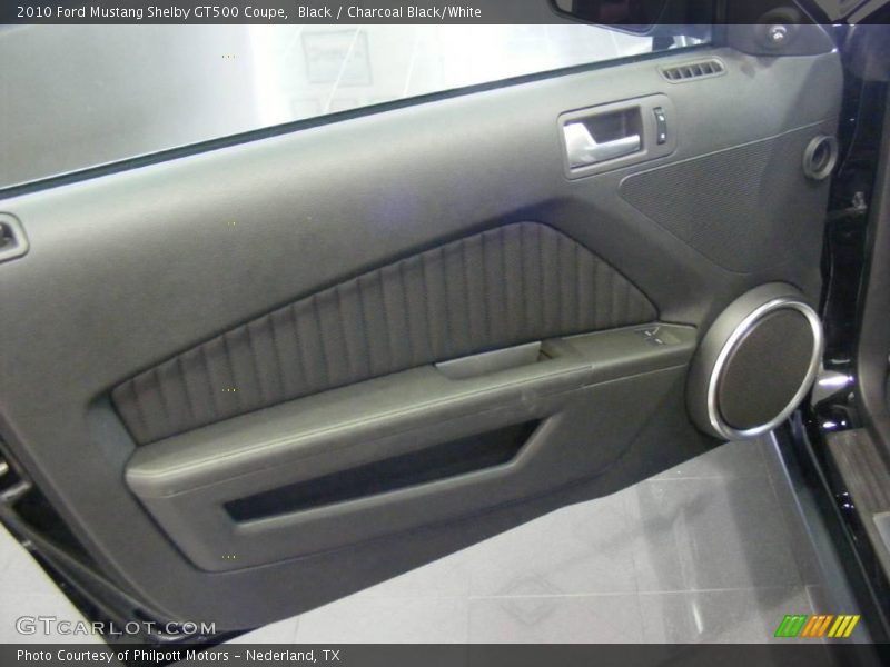 Black / Charcoal Black/White 2010 Ford Mustang Shelby GT500 Coupe