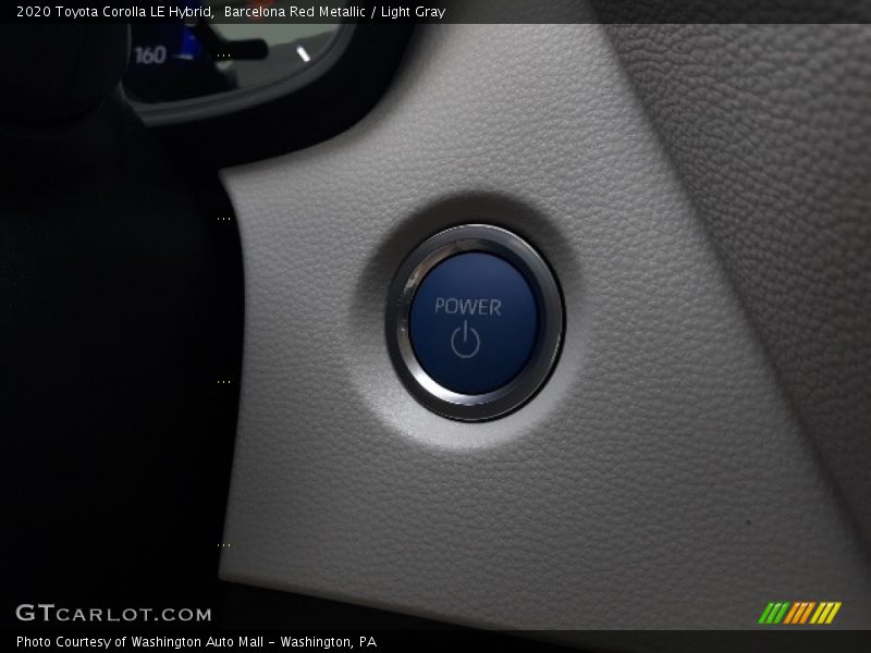 Barcelona Red Metallic / Light Gray 2020 Toyota Corolla LE Hybrid