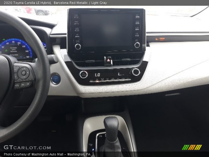Barcelona Red Metallic / Light Gray 2020 Toyota Corolla LE Hybrid