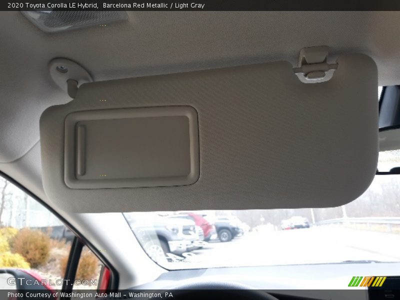 Barcelona Red Metallic / Light Gray 2020 Toyota Corolla LE Hybrid