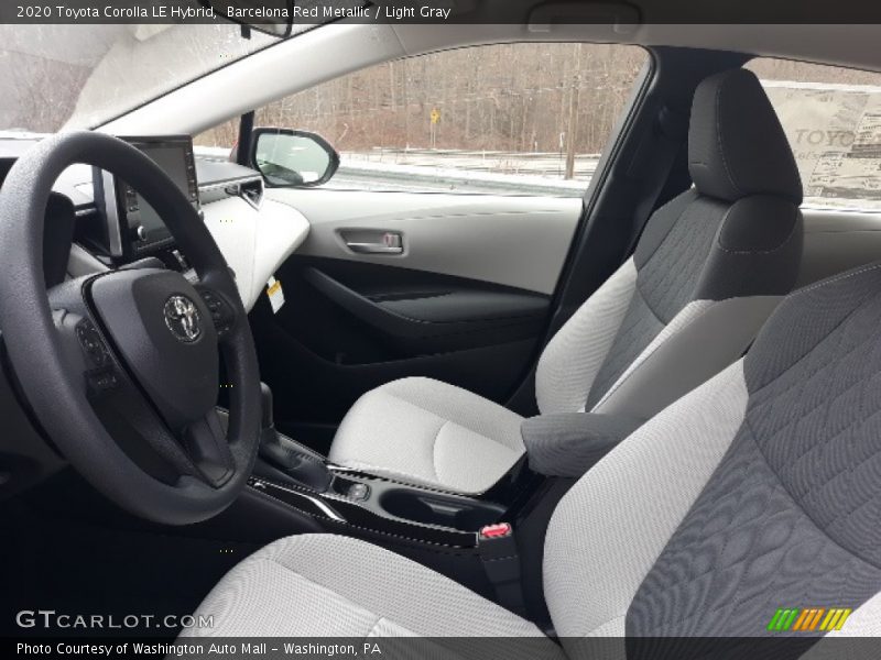 Barcelona Red Metallic / Light Gray 2020 Toyota Corolla LE Hybrid