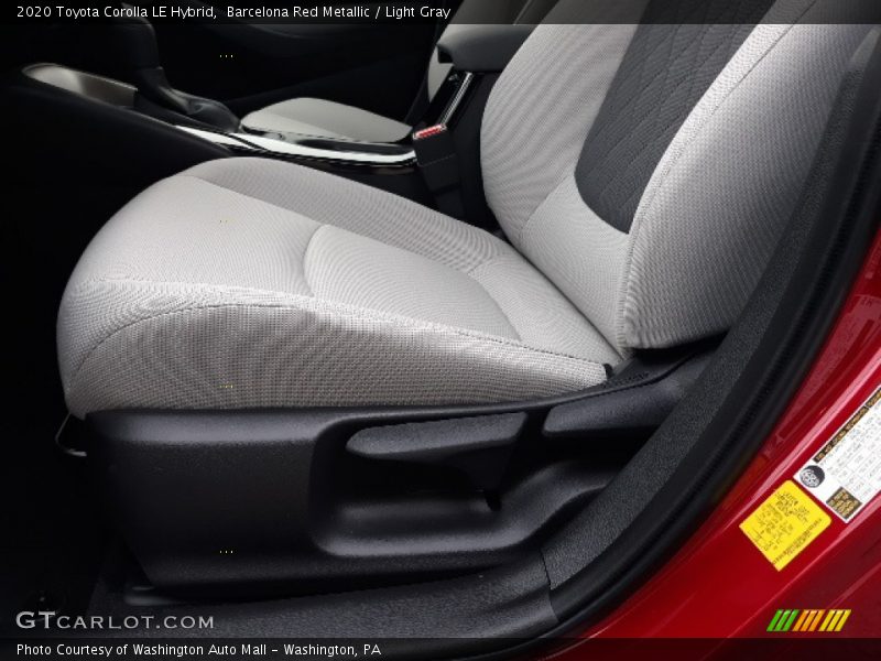 Barcelona Red Metallic / Light Gray 2020 Toyota Corolla LE Hybrid