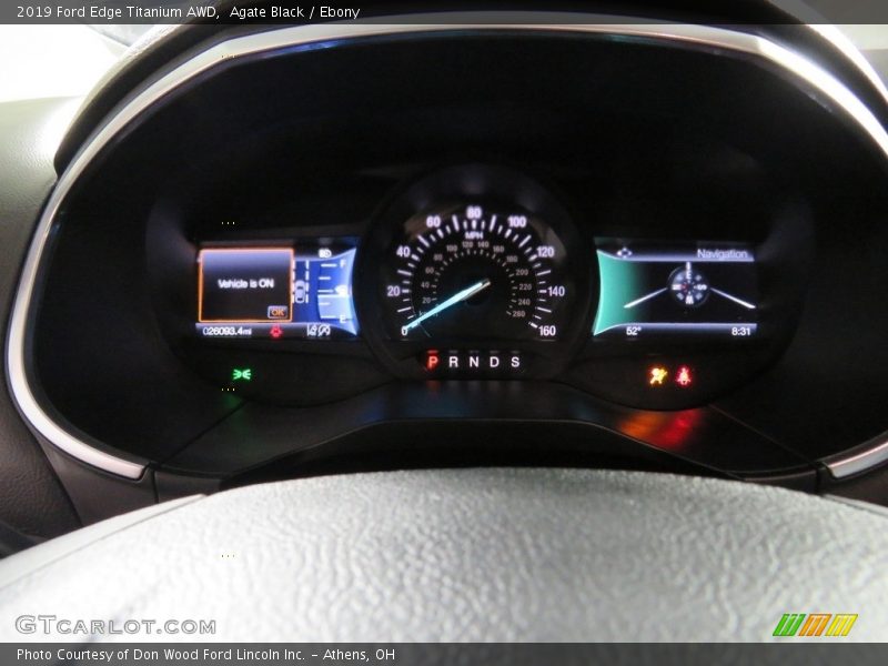 Agate Black / Ebony 2019 Ford Edge Titanium AWD
