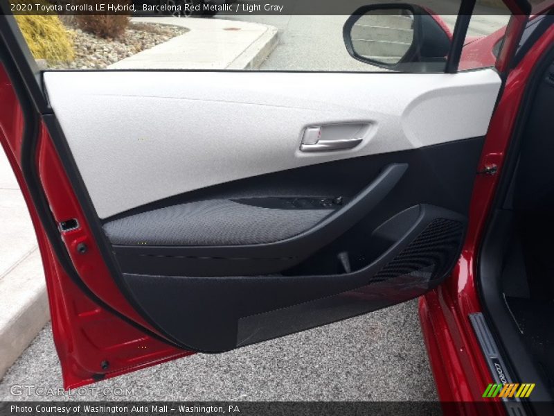 Barcelona Red Metallic / Light Gray 2020 Toyota Corolla LE Hybrid