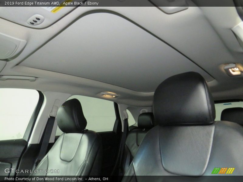 Agate Black / Ebony 2019 Ford Edge Titanium AWD