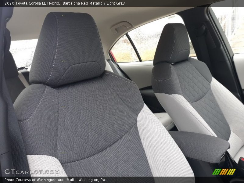 Barcelona Red Metallic / Light Gray 2020 Toyota Corolla LE Hybrid