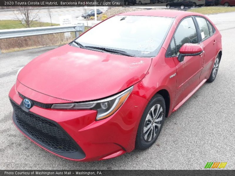 Barcelona Red Metallic / Light Gray 2020 Toyota Corolla LE Hybrid