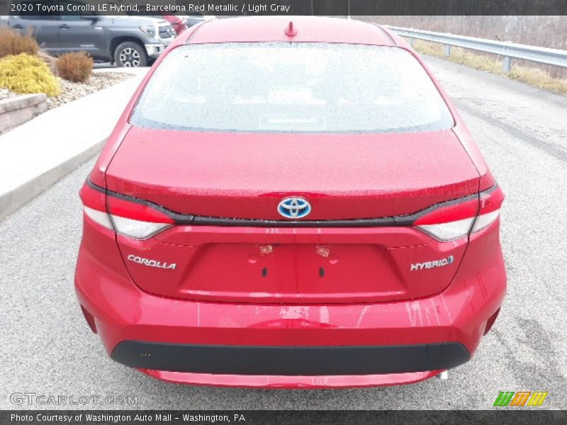 Barcelona Red Metallic / Light Gray 2020 Toyota Corolla LE Hybrid
