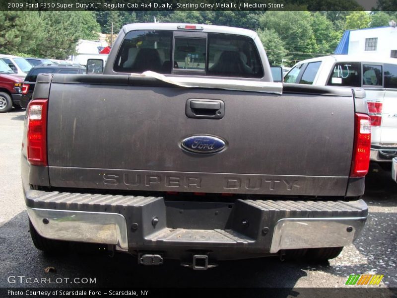 Sterling Grey Metallic / Medium Stone 2009 Ford F350 Super Duty XLT Regular Cab 4x4 Dually