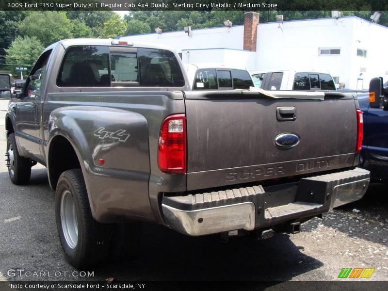 Sterling Grey Metallic / Medium Stone 2009 Ford F350 Super Duty XLT Regular Cab 4x4 Dually