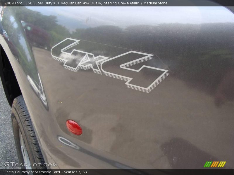 Sterling Grey Metallic / Medium Stone 2009 Ford F350 Super Duty XLT Regular Cab 4x4 Dually