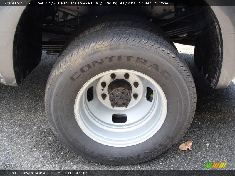 Sterling Grey Metallic / Medium Stone 2009 Ford F350 Super Duty XLT Regular Cab 4x4 Dually