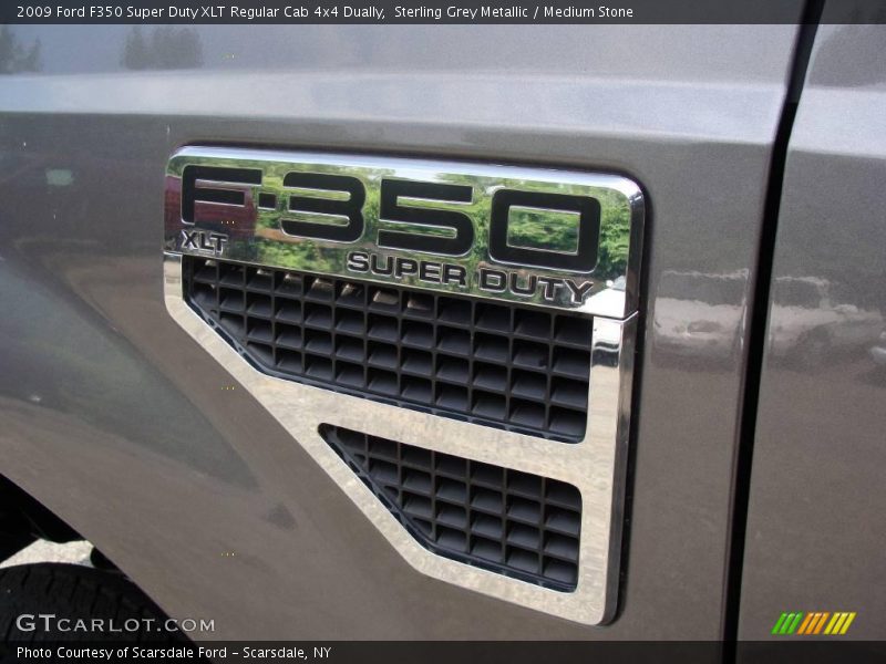 Sterling Grey Metallic / Medium Stone 2009 Ford F350 Super Duty XLT Regular Cab 4x4 Dually