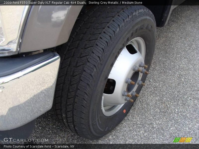 Sterling Grey Metallic / Medium Stone 2009 Ford F350 Super Duty XLT Regular Cab 4x4 Dually