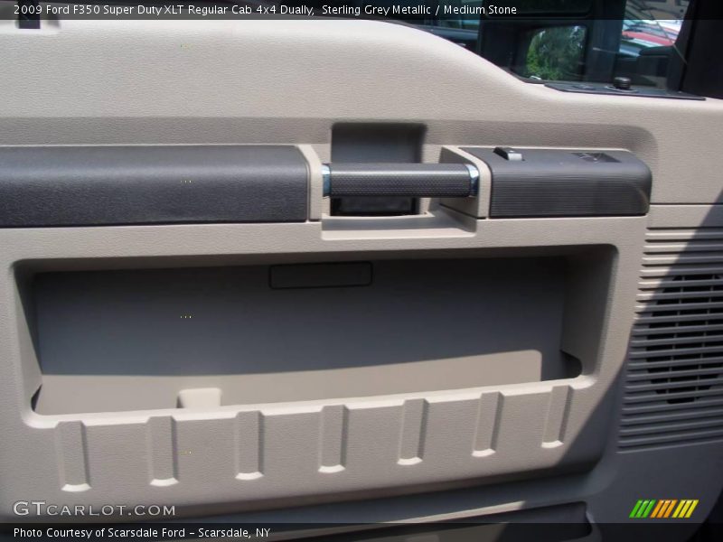 Sterling Grey Metallic / Medium Stone 2009 Ford F350 Super Duty XLT Regular Cab 4x4 Dually