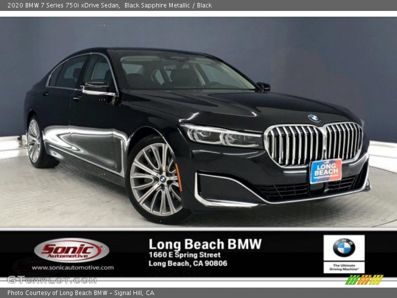 Black Sapphire Metallic / Black 2020 BMW 7 Series 750i xDrive Sedan