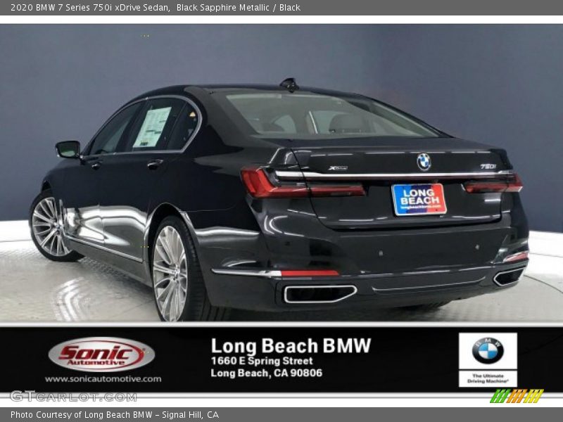 Black Sapphire Metallic / Black 2020 BMW 7 Series 750i xDrive Sedan