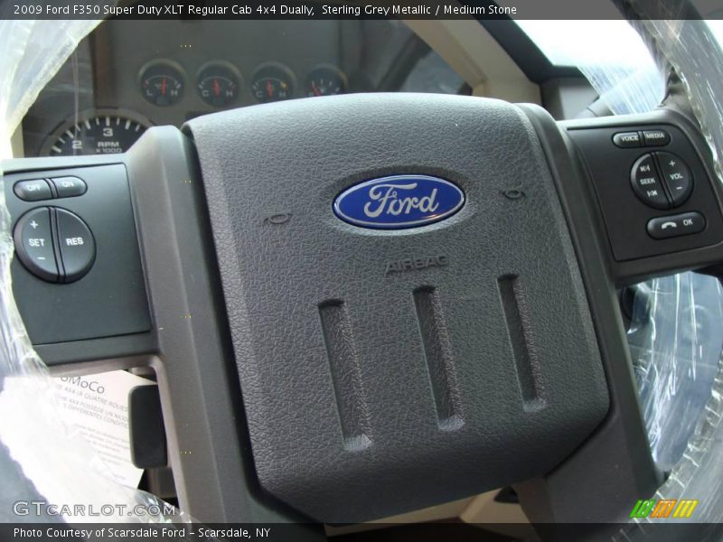 Sterling Grey Metallic / Medium Stone 2009 Ford F350 Super Duty XLT Regular Cab 4x4 Dually